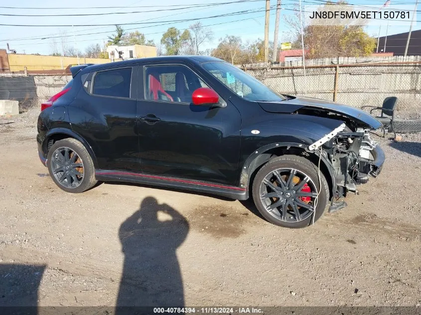 2014 Nissan Juke Nismo Rs VIN: JN8DF5MV5ET150781 Lot: 40784394