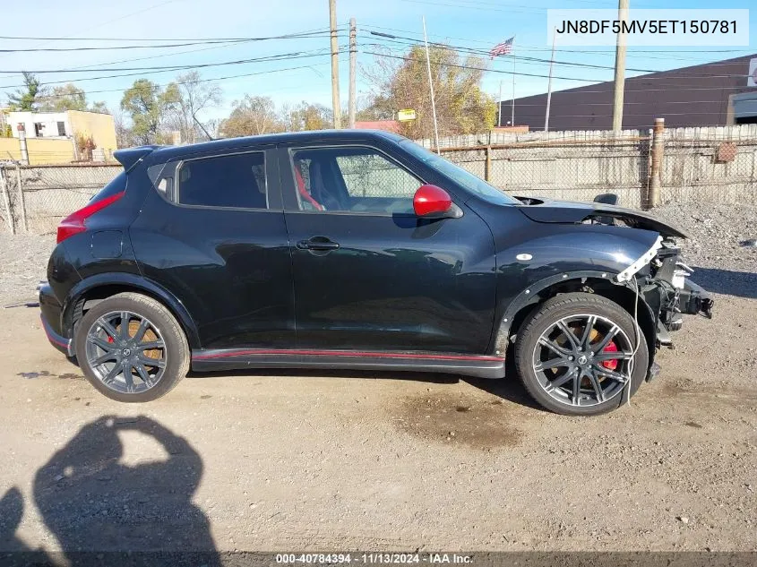 2014 Nissan Juke Nismo Rs VIN: JN8DF5MV5ET150781 Lot: 40784394