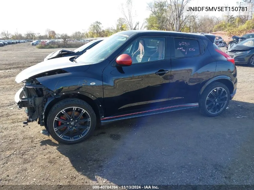 2014 Nissan Juke Nismo Rs VIN: JN8DF5MV5ET150781 Lot: 40784394