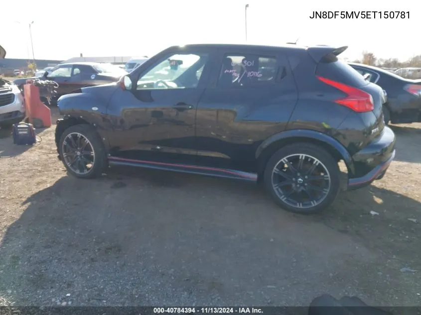 2014 Nissan Juke Nismo Rs VIN: JN8DF5MV5ET150781 Lot: 40784394