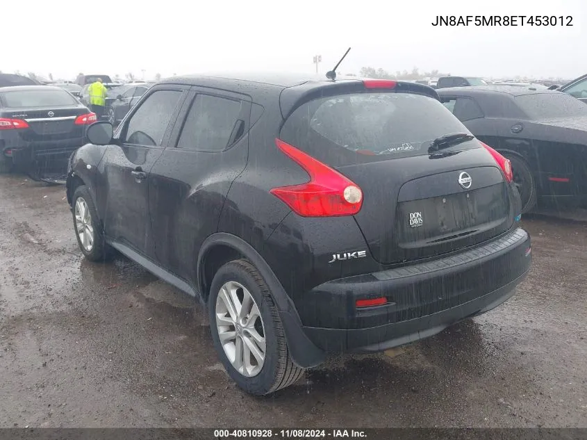 2014 Nissan Juke S VIN: JN8AF5MR8ET453012 Lot: 40810928