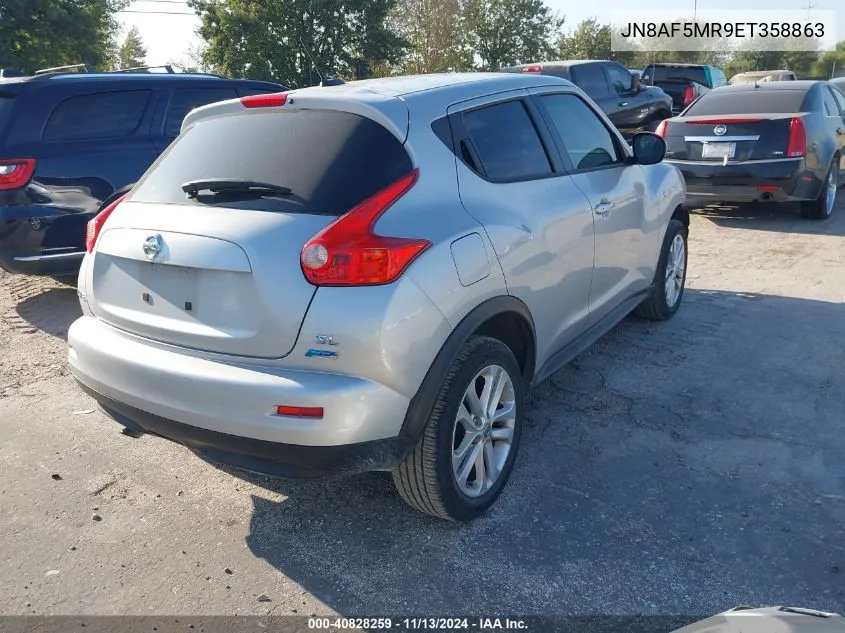 2014 Nissan Juke Sl VIN: JN8AF5MR9ET358863 Lot: 40828259