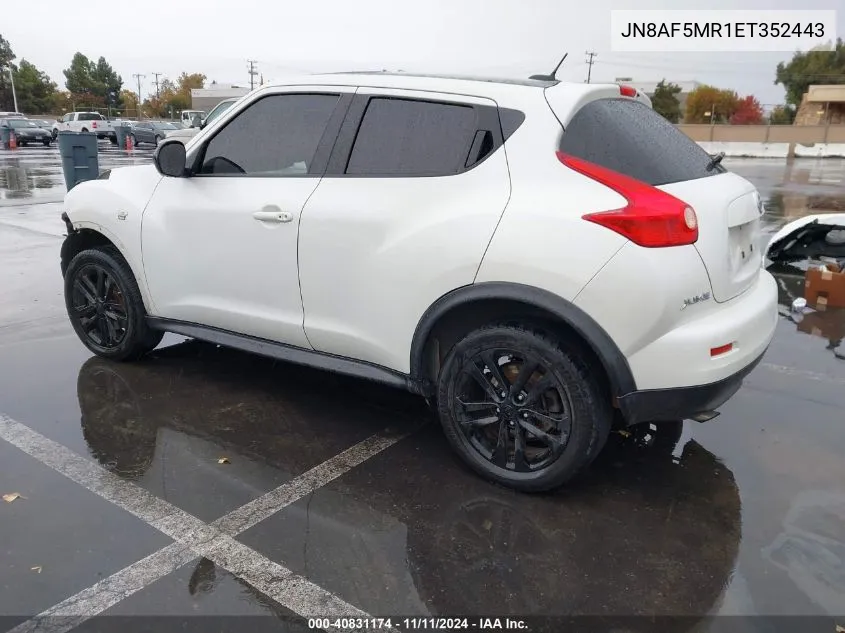 2014 Nissan Juke Nismo/S/Sl/Sv VIN: JN8AF5MR1ET352443 Lot: 40831174