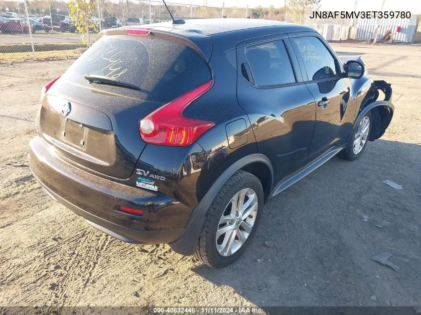 2014 Nissan Juke Sv VIN: JN8AF5MV3ET359780 Lot: 40832448