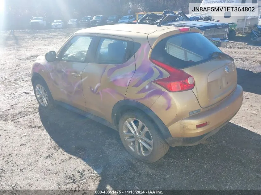 2014 Nissan Juke Nismo/S/Sl/Sv VIN: JN8AF5MV1ET364802 Lot: 40851475