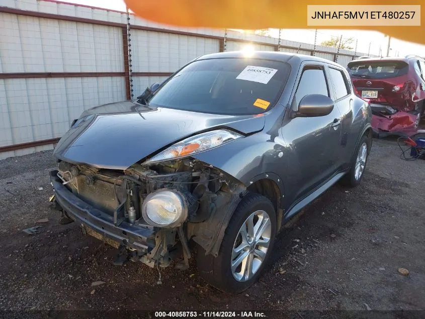 2014 Nissan Juke VIN: JNHAF5MV1ET480257 Lot: 40858753