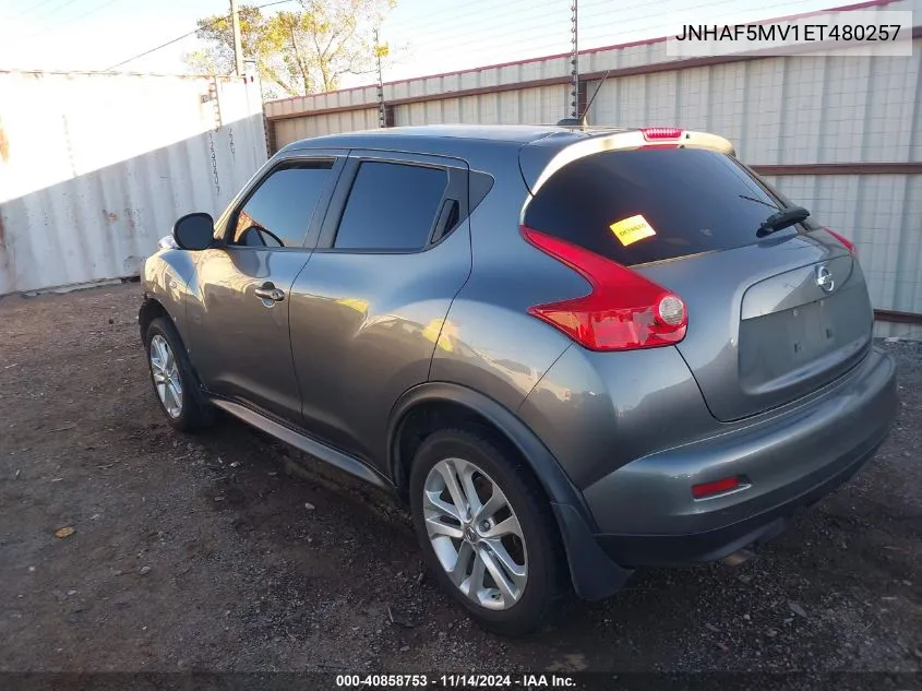 2014 Nissan Juke VIN: JNHAF5MV1ET480257 Lot: 40858753