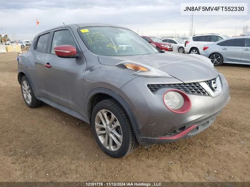 2015 Nissan Juke VIN: JN8AF5MV4FT552330 Lot: 12151778