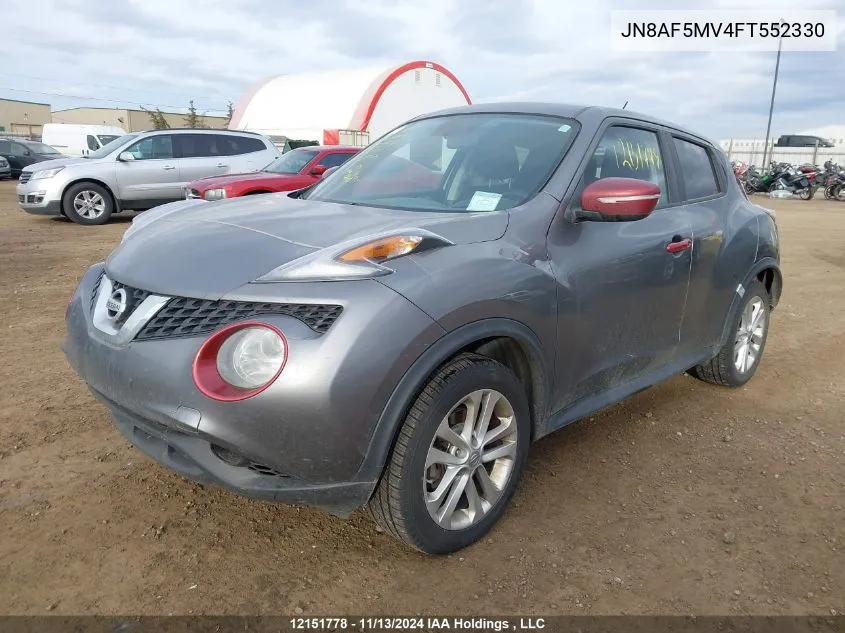 2015 Nissan Juke VIN: JN8AF5MV4FT552330 Lot: 12151778