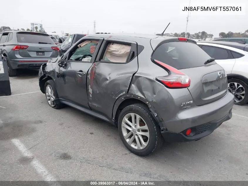 2015 Nissan Juke Sl VIN: JN8AF5MV6FT557061 Lot: 39563017