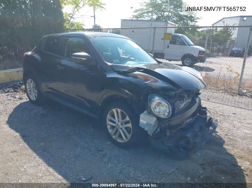 2015 Nissan Juke Sv VIN: JN8AF5MV7FT565752 Lot: 39894997