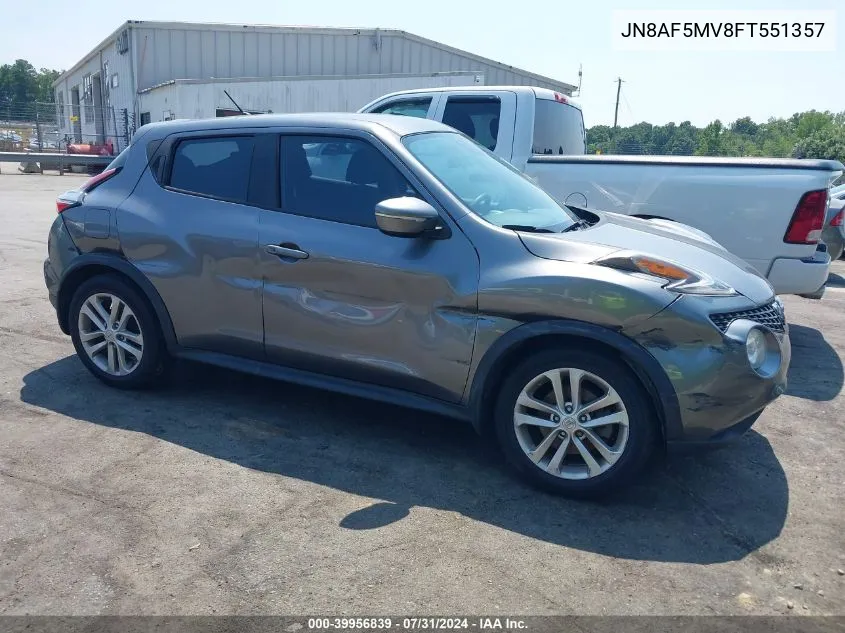 2015 Nissan Juke S VIN: JN8AF5MV8FT551357 Lot: 39956839