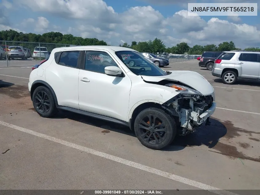 2015 Nissan Juke S VIN: JN8AF5MV9FT565218 Lot: 39981049