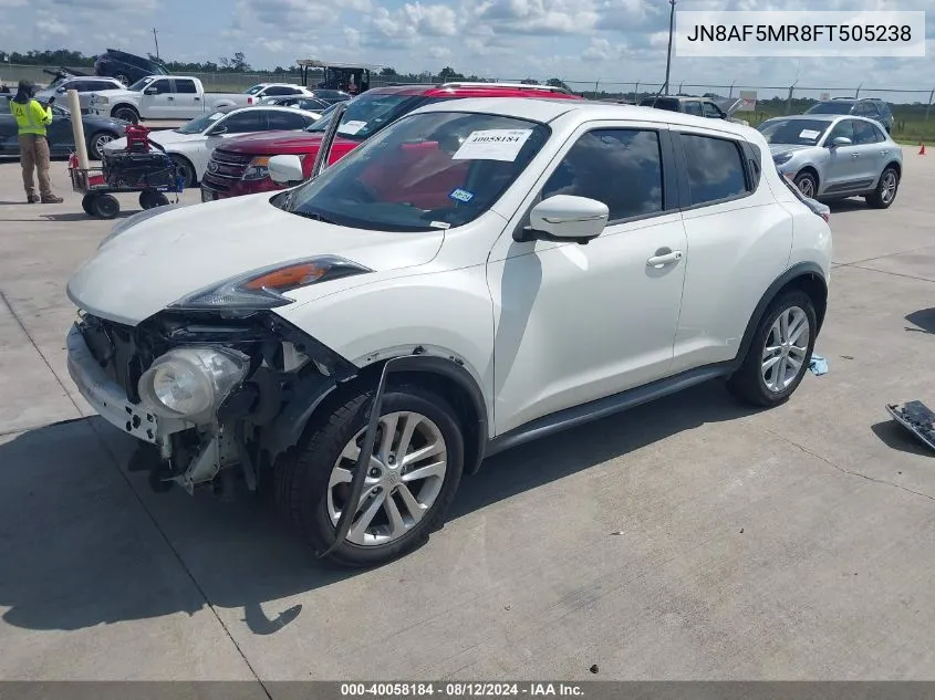 2015 Nissan Juke Sv VIN: JN8AF5MR8FT505238 Lot: 40058184