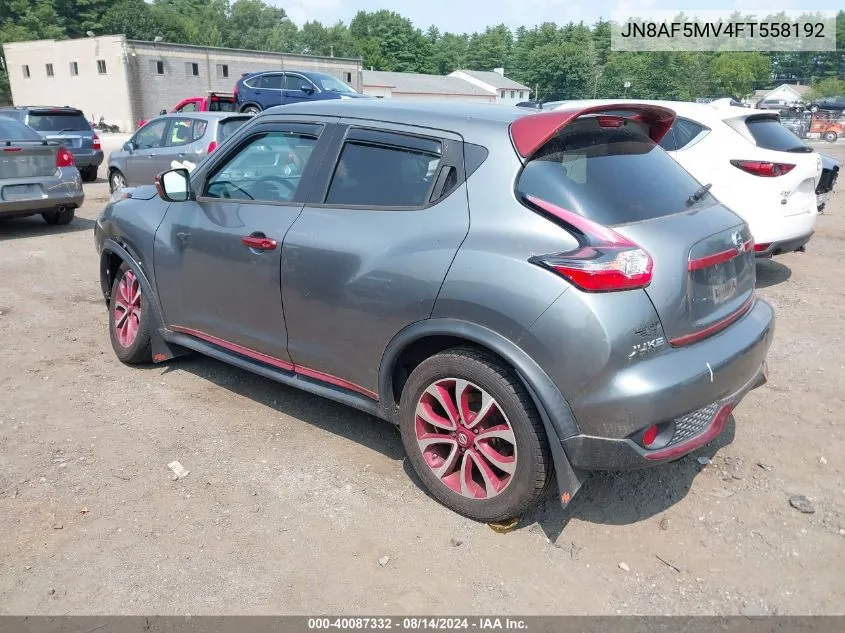 2015 Nissan Juke Sv VIN: JN8AF5MV4FT558192 Lot: 40087332