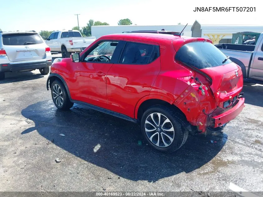 2015 Nissan Juke Sv VIN: JN8AF5MR6FT507201 Lot: 40169523