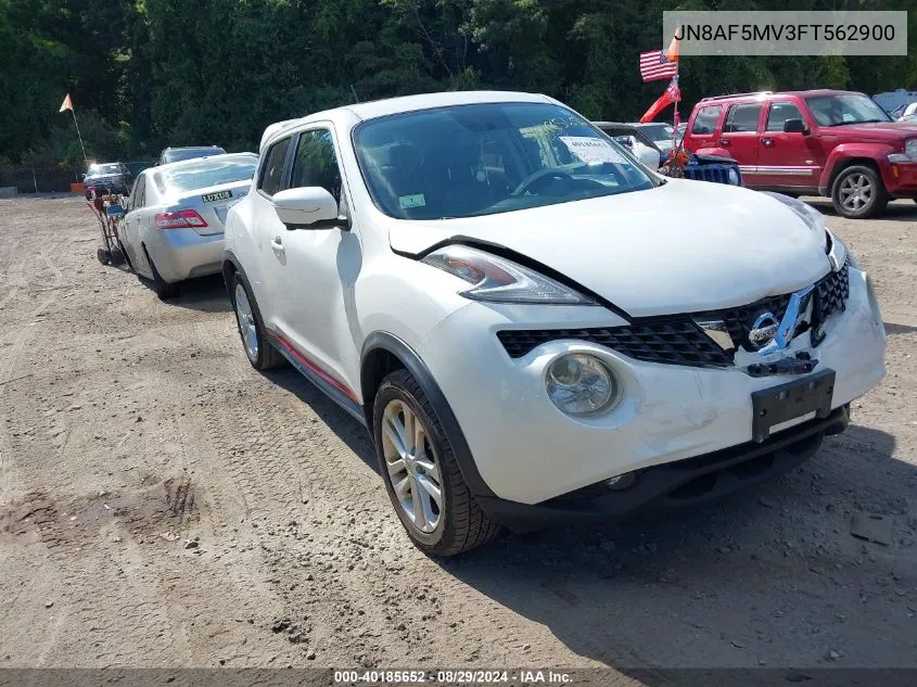 2015 Nissan Juke Sl VIN: JN8AF5MV3FT562900 Lot: 40185652