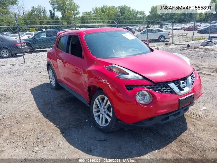 2015 Nissan Juke Sv VIN: JN8AF5MV4FT555891 Lot: 40190333