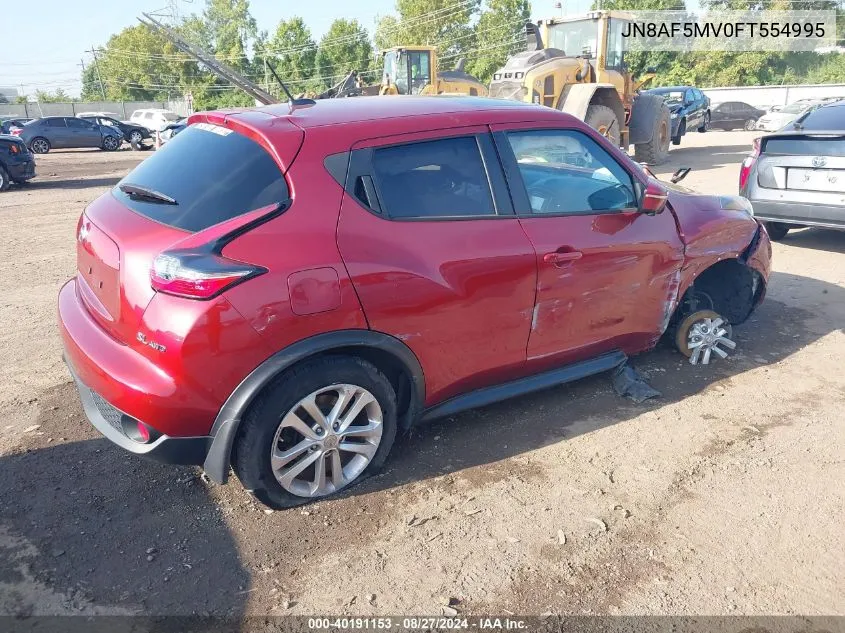 JN8AF5MV0FT554995 2015 Nissan Juke Sl