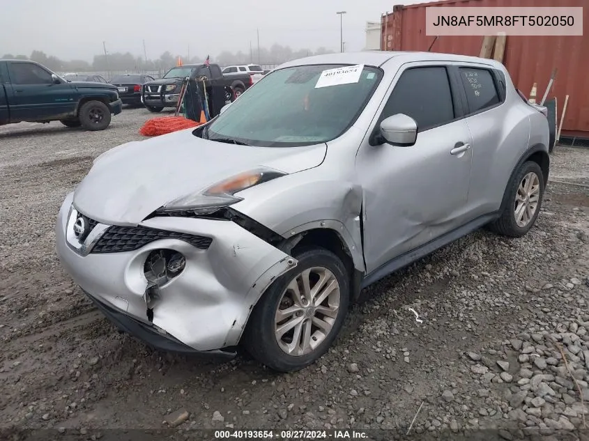 2015 Nissan Juke Sv VIN: JN8AF5MR8FT502050 Lot: 40193654