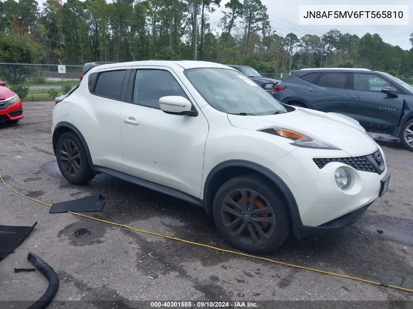 2015 Nissan Juke Sv VIN: JN8AF5MV6FT565810 Lot: 40301585