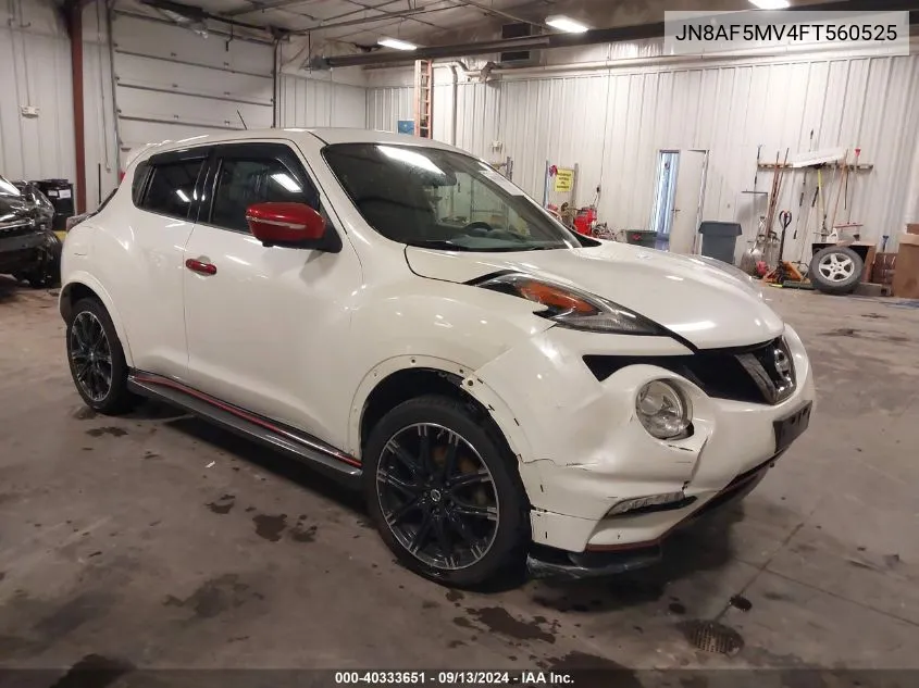 JN8AF5MV4FT560525 2015 Nissan Juke Nismo/S/Sl/Sv