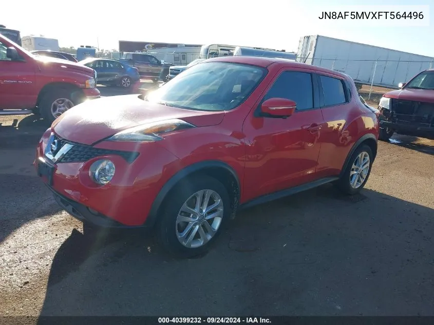 2015 Nissan Juke Sl VIN: JN8AF5MVXFT564496 Lot: 40399232