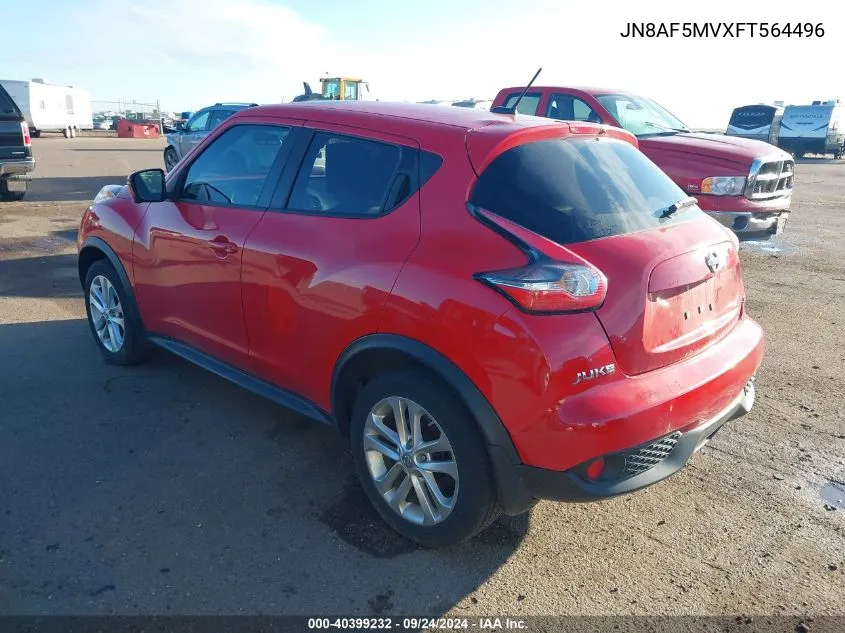 JN8AF5MVXFT564496 2015 Nissan Juke Sl