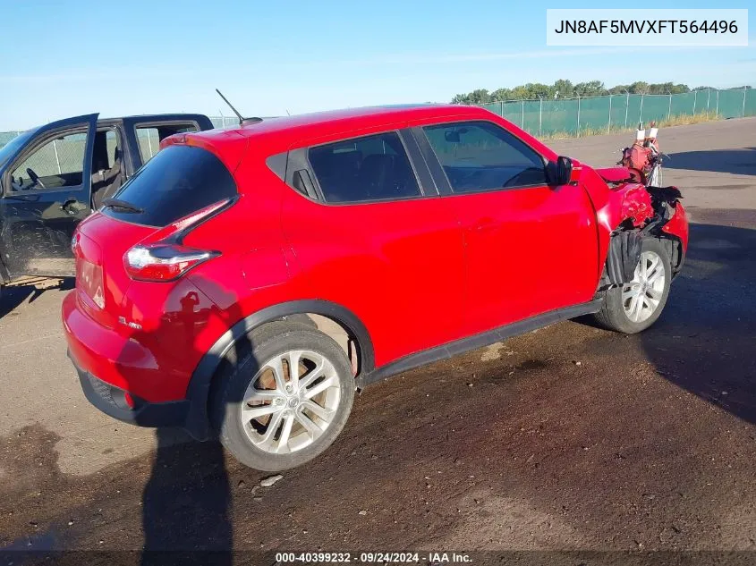 JN8AF5MVXFT564496 2015 Nissan Juke Sl