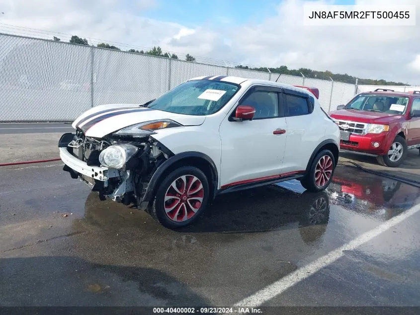 JN8AF5MR2FT500455 2015 Nissan Juke Sv