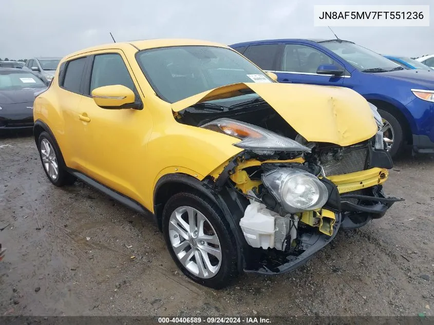 JN8AF5MV7FT551236 2015 Nissan Juke Sv