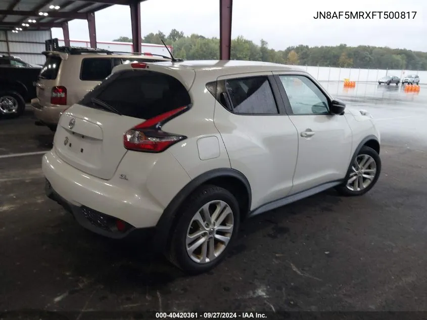 JN8AF5MRXFT500817 2015 Nissan Juke Sl