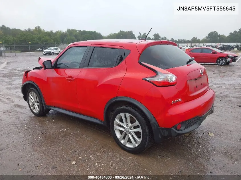 2015 Nissan Juke Sv VIN: JN8AF5MV5FT556645 Lot: 40434800