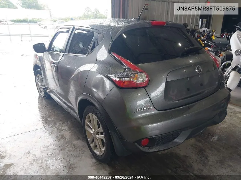 2015 Nissan Juke Sv VIN: JN8AF5MR3FT509875 Lot: 40442287