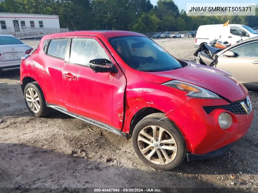 JN8AF5MRXFT505371 2015 Nissan Juke S/Sv/Sl/Nismo