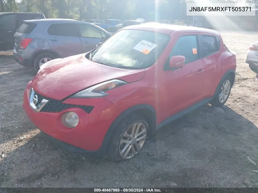 2015 Nissan Juke Nismo/S/Sl/Sv VIN: JN8AF5MRXFT505371 Lot: 40457965