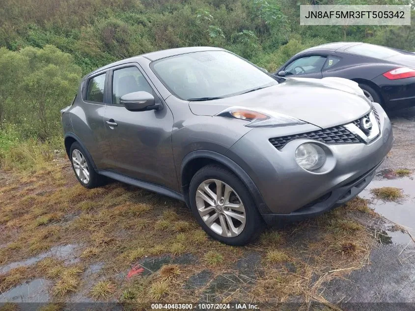 2015 Nissan Juke S/Sv/Sl/Nismo VIN: JN8AF5MR3FT505342 Lot: 40483600