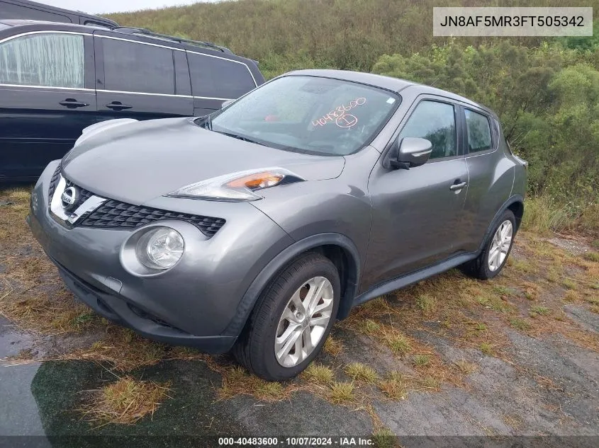 2015 Nissan Juke S/Sv/Sl/Nismo VIN: JN8AF5MR3FT505342 Lot: 40483600