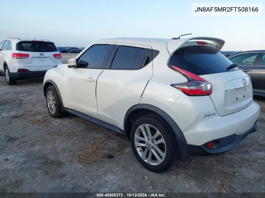 2015 Nissan Juke Sv VIN: JN8AF5MR2FT508166 Lot: 40500372