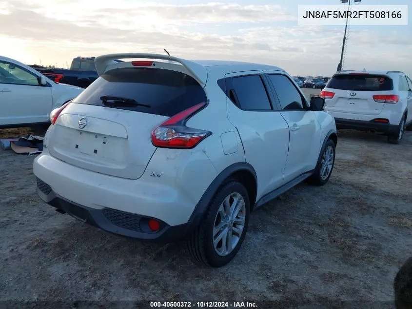 2015 Nissan Juke Sv VIN: JN8AF5MR2FT508166 Lot: 40500372