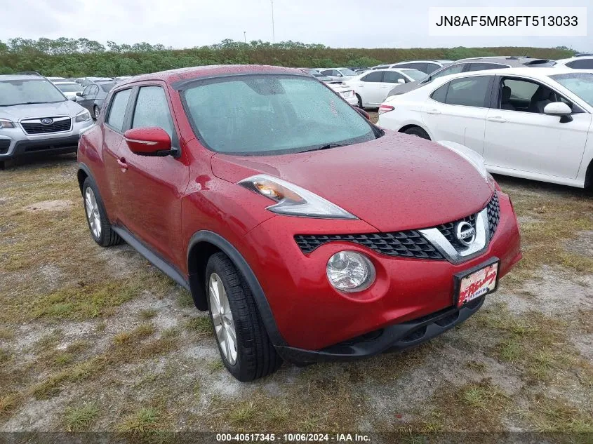 2015 Nissan Juke S/Sv/Sl/Nismo VIN: JN8AF5MR8FT513033 Lot: 40517345