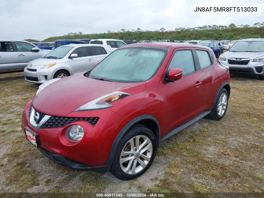 2015 Nissan Juke S/Sv/Sl/Nismo VIN: JN8AF5MR8FT513033 Lot: 40517345