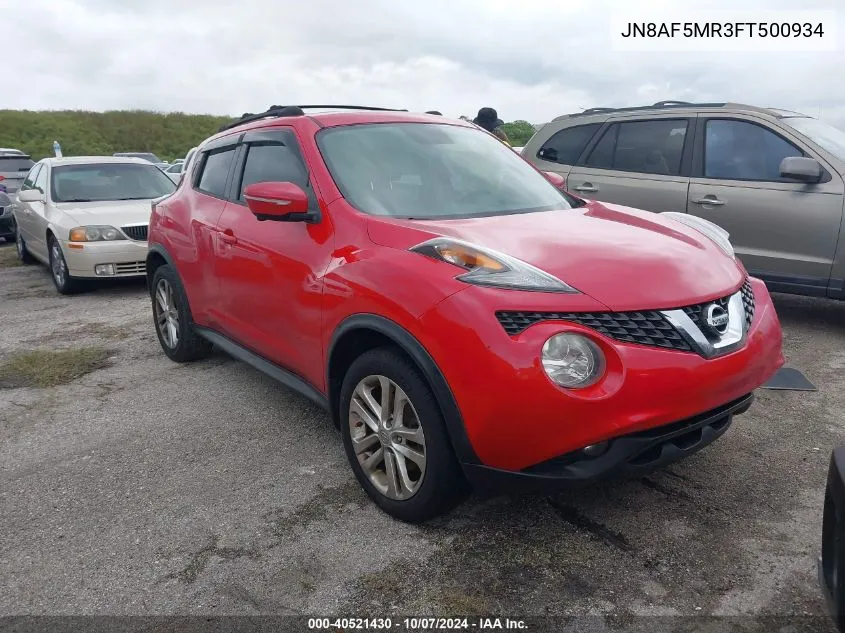 2015 Nissan Juke Sl VIN: JN8AF5MR3FT500934 Lot: 40521430