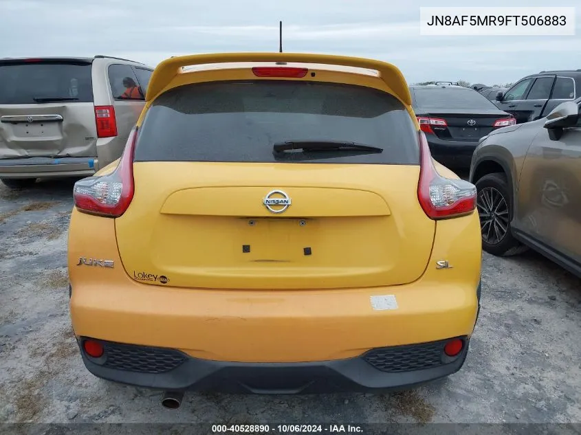 2015 Nissan Juke Sl VIN: JN8AF5MR9FT506883 Lot: 40528890