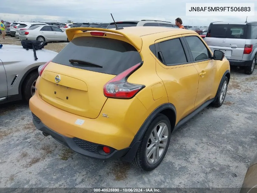 2015 Nissan Juke Sl VIN: JN8AF5MR9FT506883 Lot: 40528890