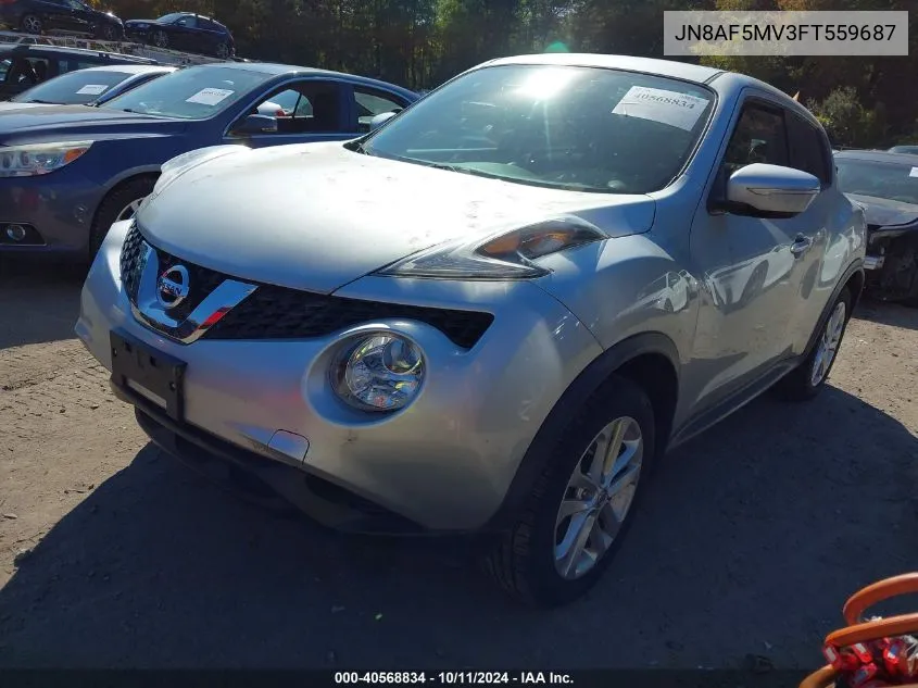 2015 Nissan Juke Sv VIN: JN8AF5MV3FT559687 Lot: 40568834