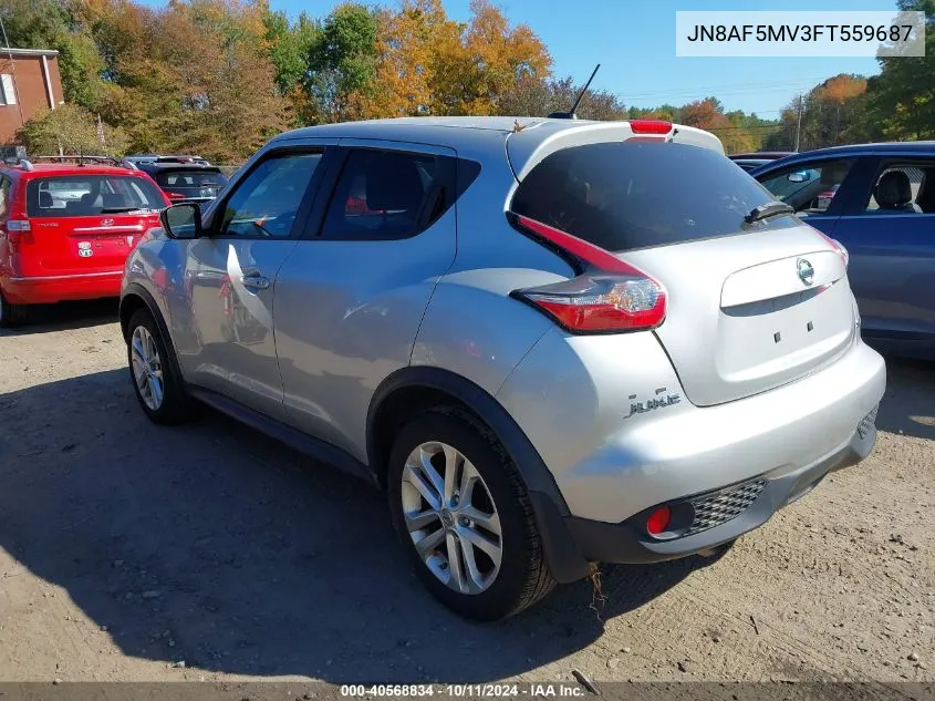 2015 Nissan Juke Sv VIN: JN8AF5MV3FT559687 Lot: 40568834