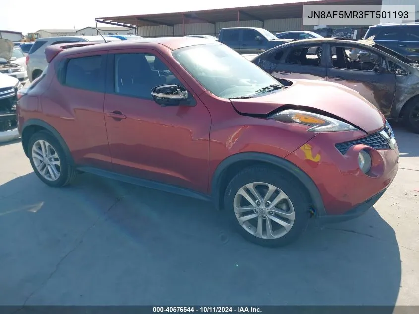 2015 Nissan Juke S/Sv/Sl/Nismo VIN: JN8AF5MR3FT501193 Lot: 40576544