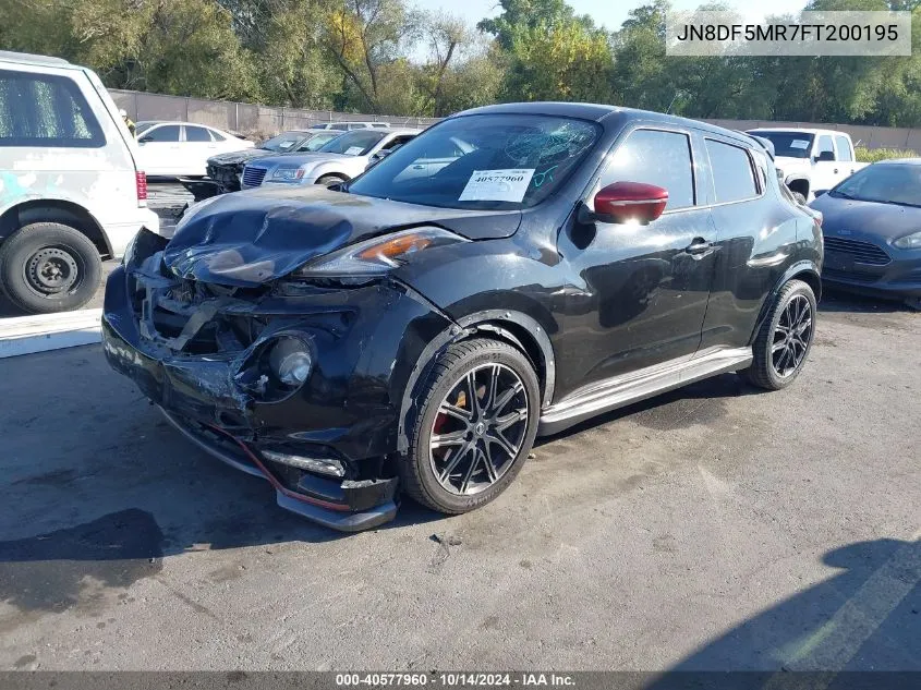 2015 Nissan Juke Nismo Rs VIN: JN8DF5MR7FT200195 Lot: 40577960