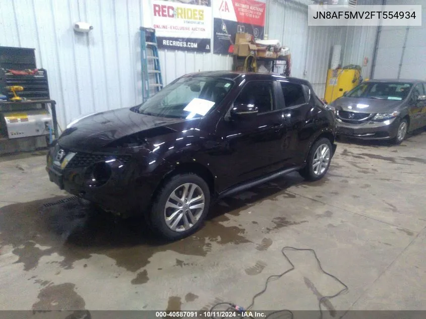 2015 Nissan Juke Sl VIN: JN8AF5MV2FT554934 Lot: 40587091